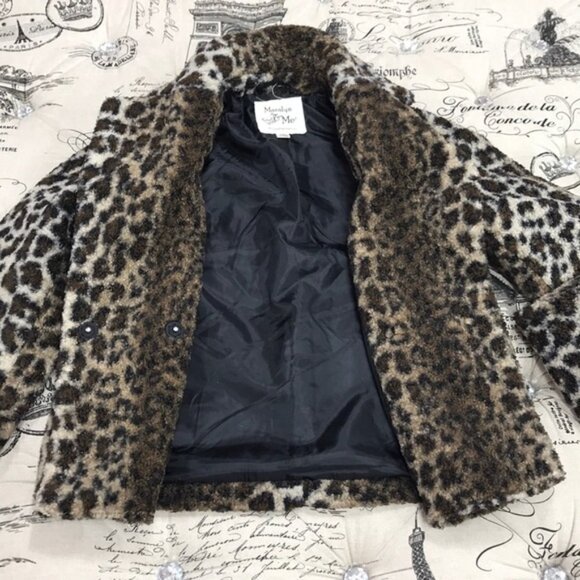 Maralyn & Me Leopard Teddy Jacket - Picture 5 of 8